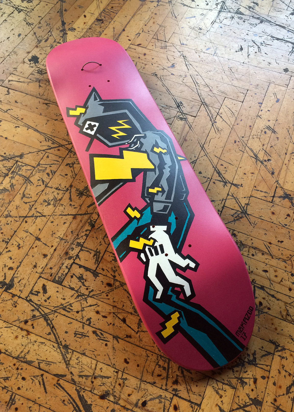Custom handmade skateboard skatedeck