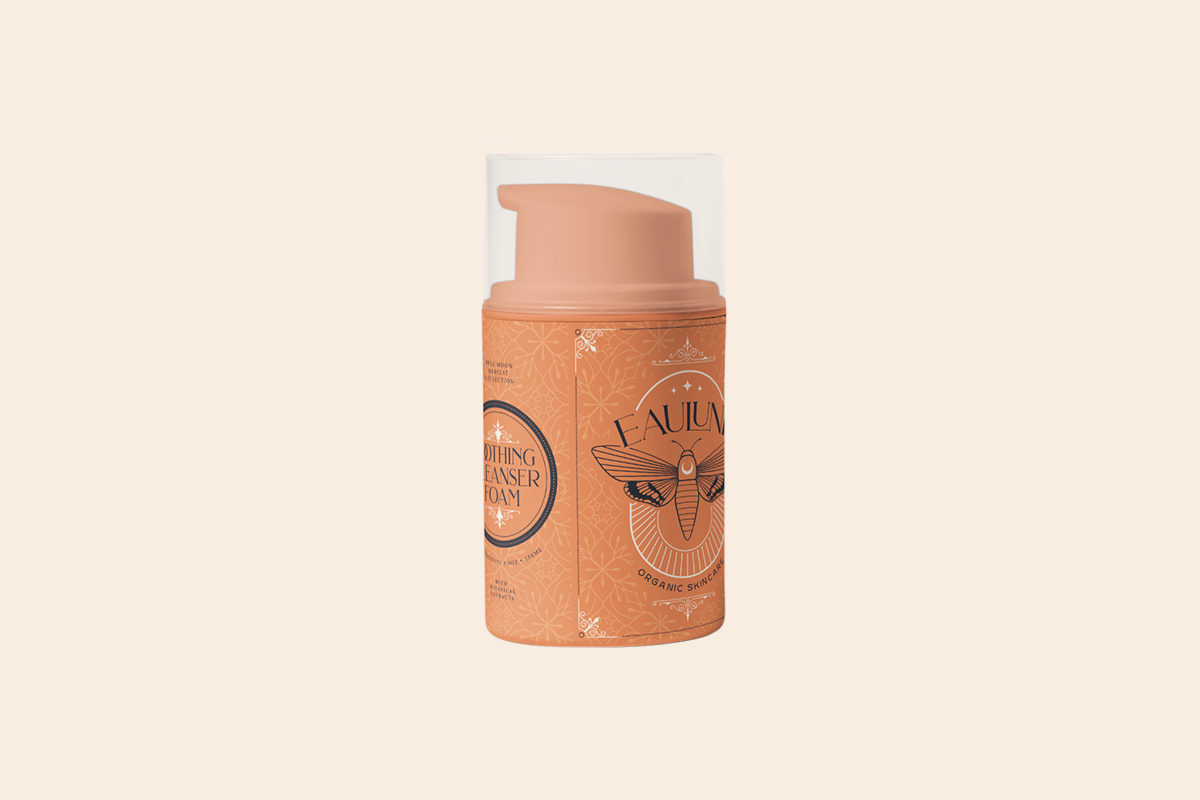 beauty boho branding  esoteric moon moth organic Packaging skincare water