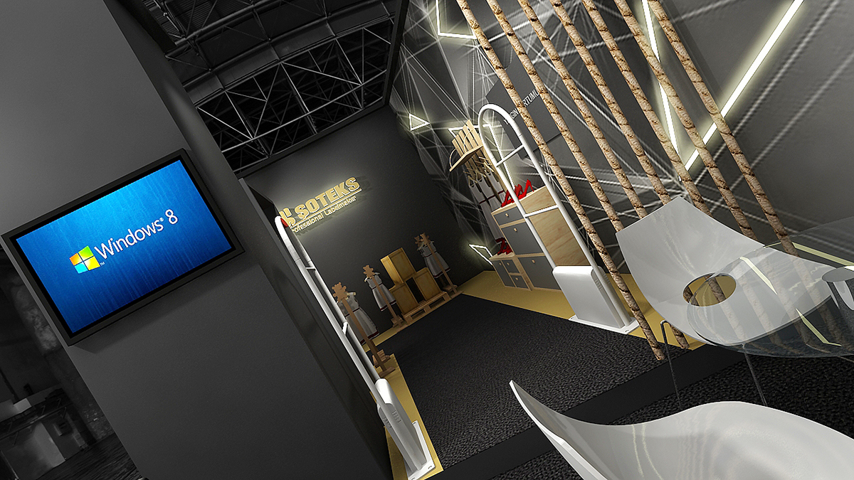 architecture Exhibition  Stand design Interior interiordesign creative modern Fair 3dsmax