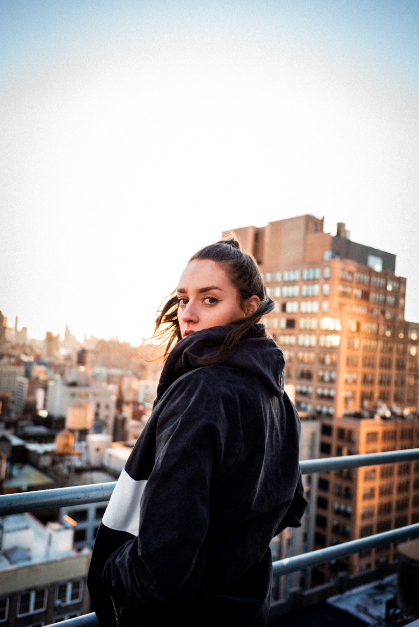 newyork rooftop sundown model shoot Leica Fashion  views fashionweek