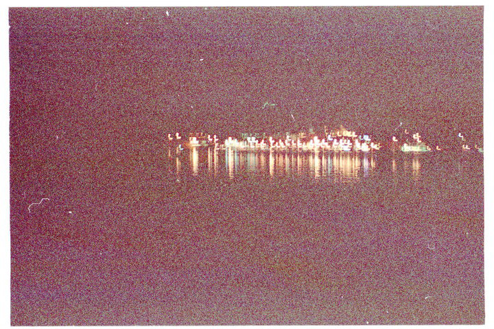 sardinia sea night Lomography diana mini analog