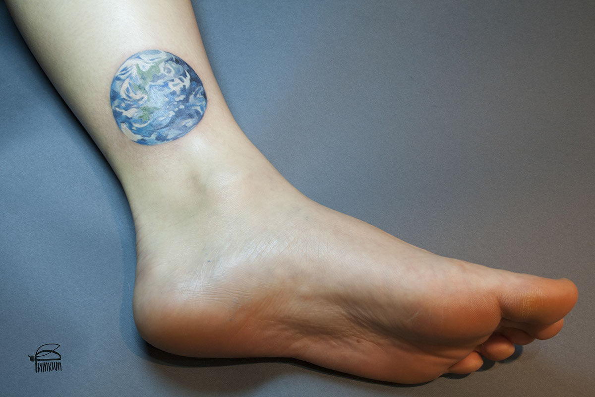 tattoo tattoosketch watercolor Herbarium the_earth le_petit_prince