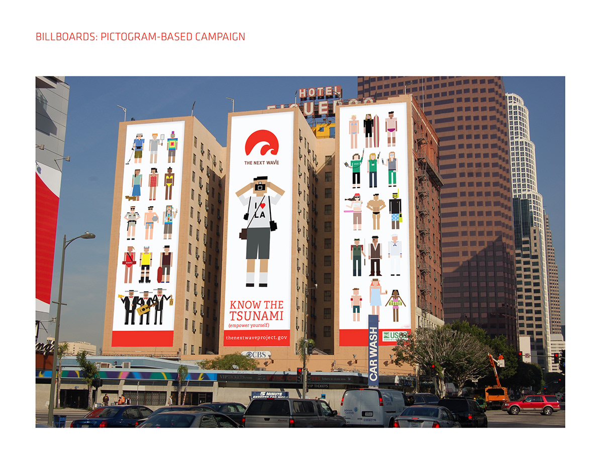 tsunami Awareness campaign branding  usgs DesignMatters   Art Center
