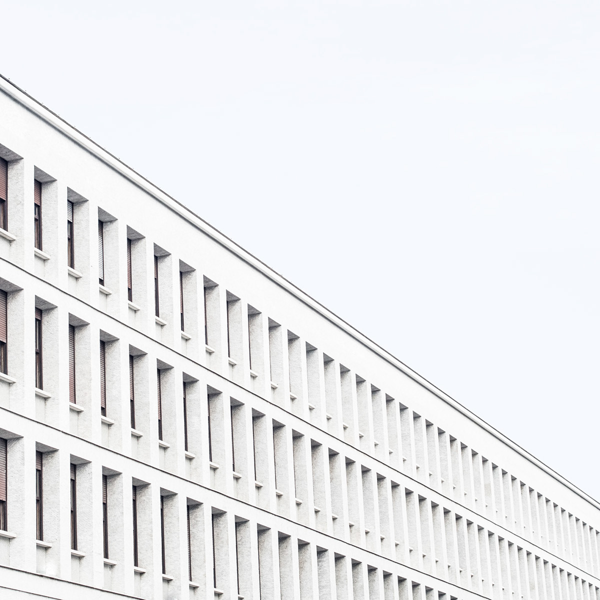 buildings contrast architectural volumes Rome geometric