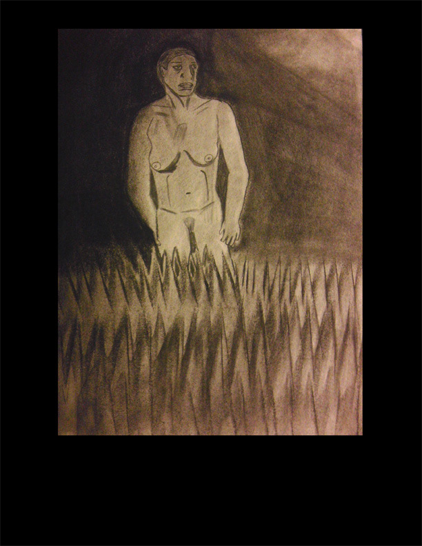 charcoal Triptych
