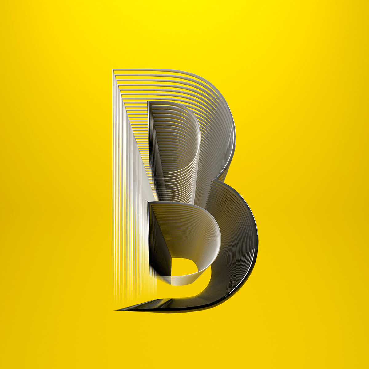 type 3D Type ABC alphabet letters 3D architectural sculptural