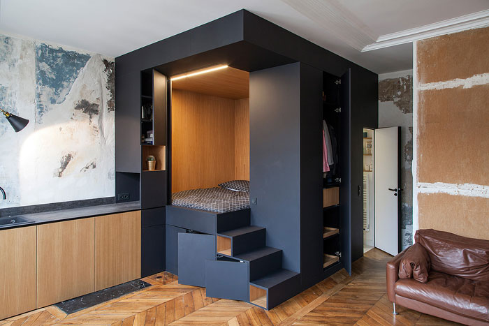 50 Clever Design Ideas For Small Studio Apartments on Behance