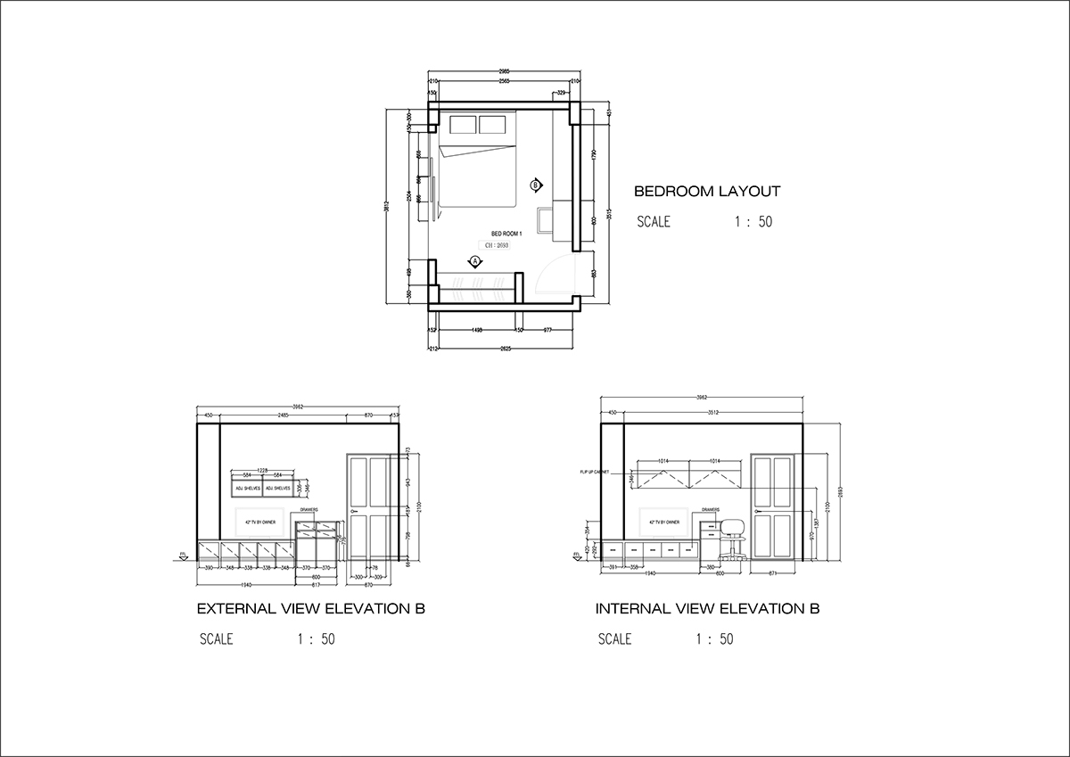 housing residential studio singapore floor plan Elevations details