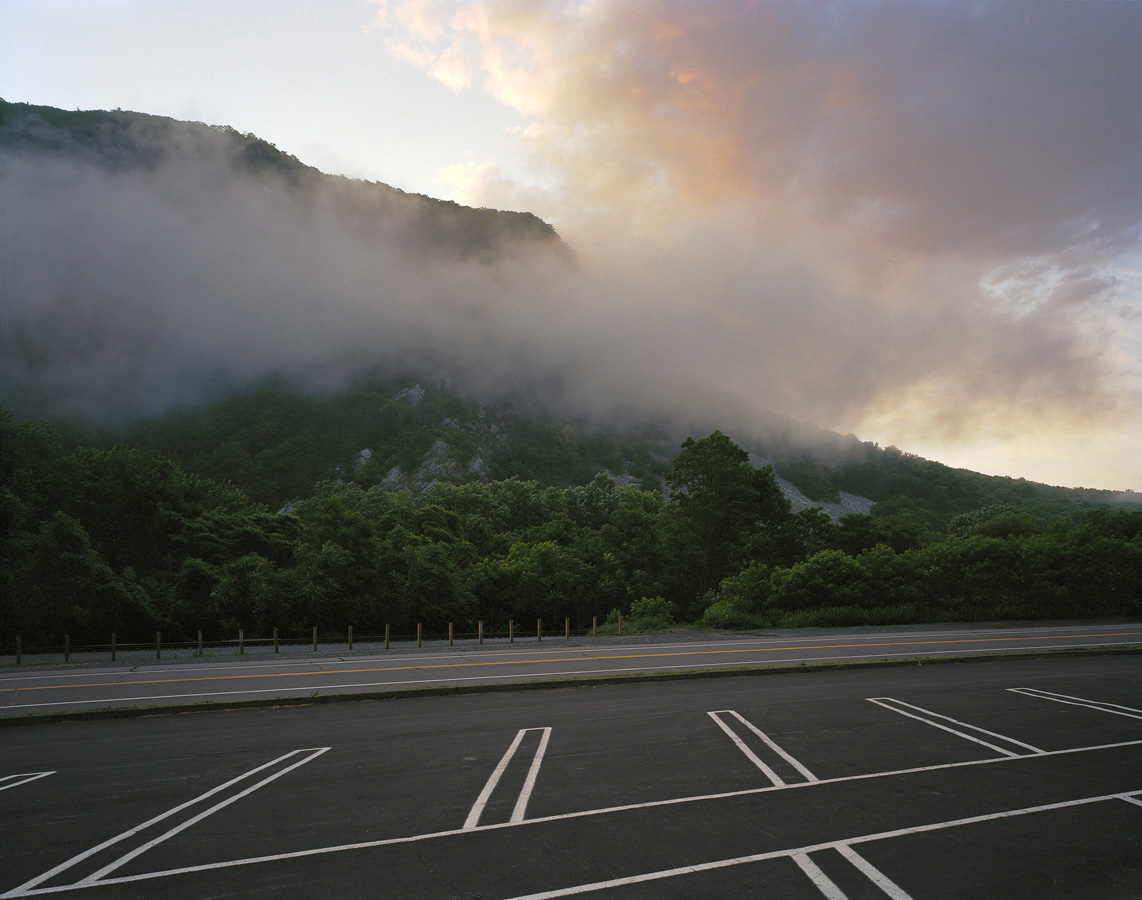 roadside sublime mundane dross Sprawl mountains clouds sunset Sunrise painterly Landscape 4x5 large format color