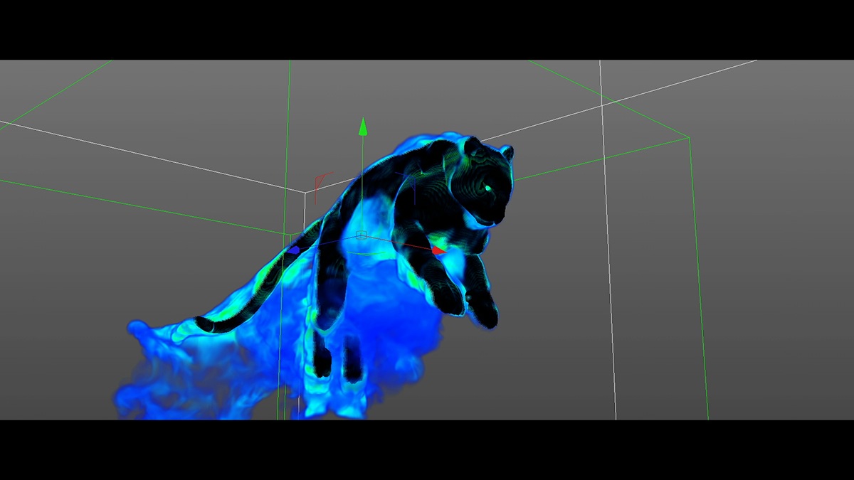 panther tvc commercial turbulence smoke aurora Real particles xparticles c4d
