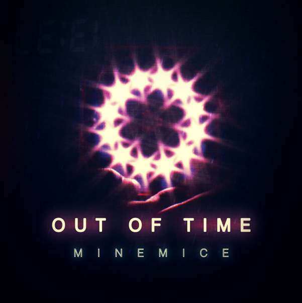 Minemice out of time Album cover art front back album cover helvetica future