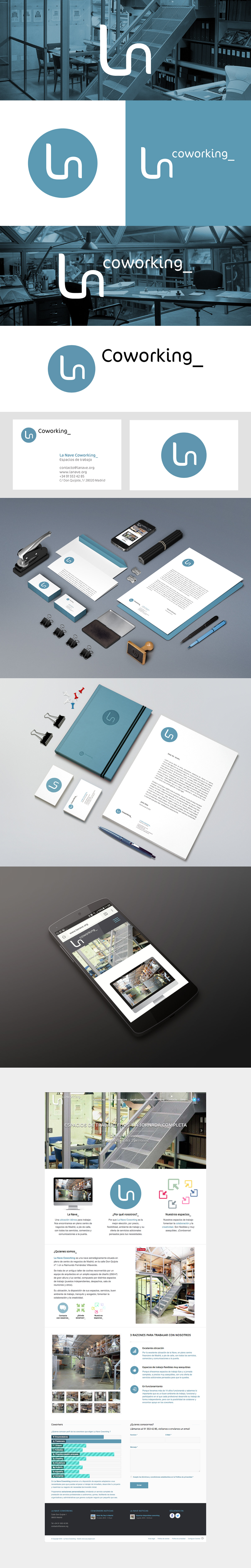 coworking imagen corporativa Diseño web branding  corporate image Web Design 