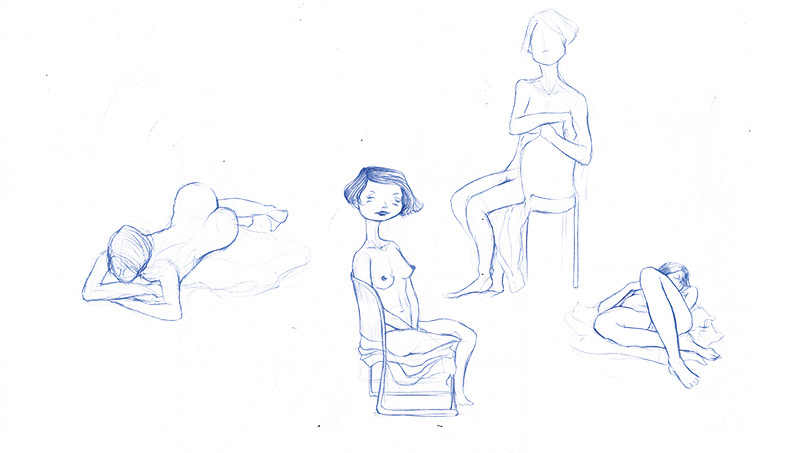 Character Figure Drawing life drawing line drawing