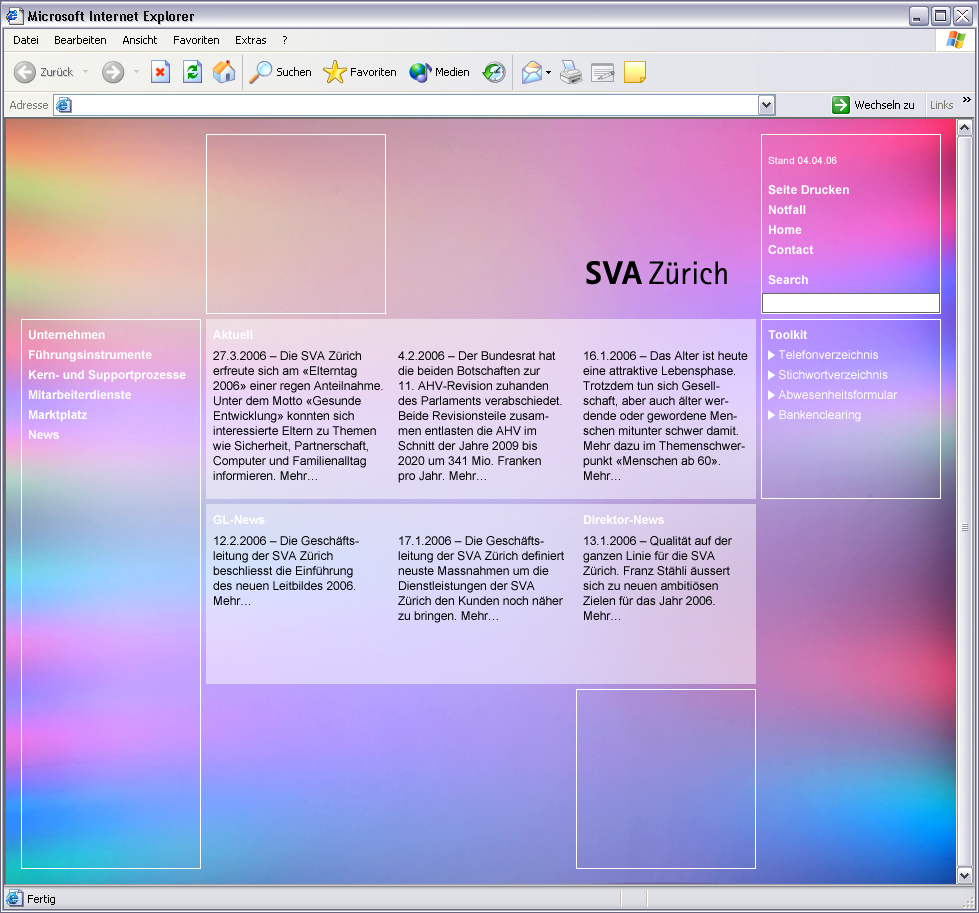 Adobe Portfolio concept design