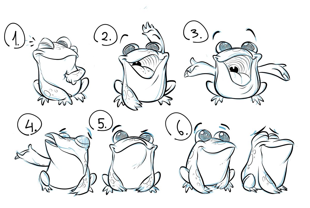 childrens book digital frogs