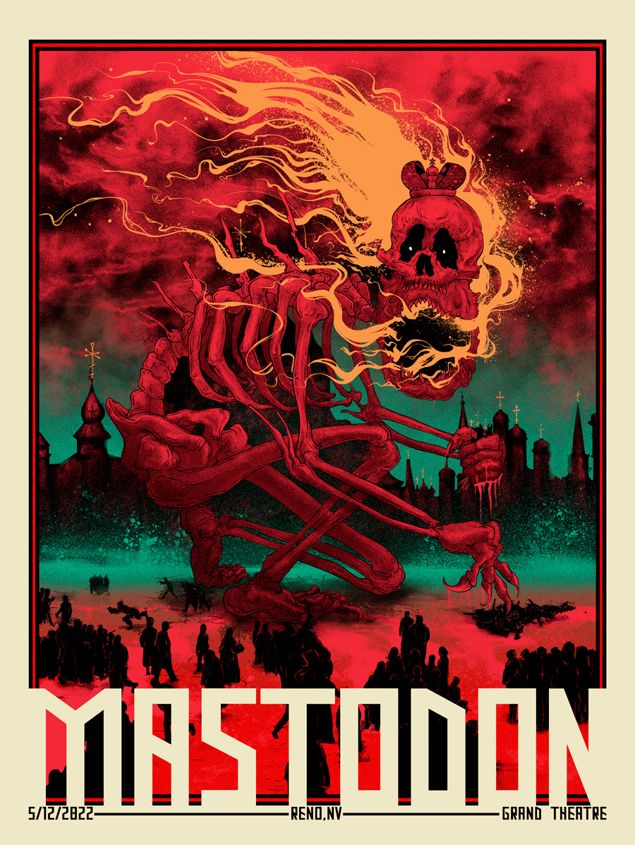 concert flyer mastodon metal music poster rock