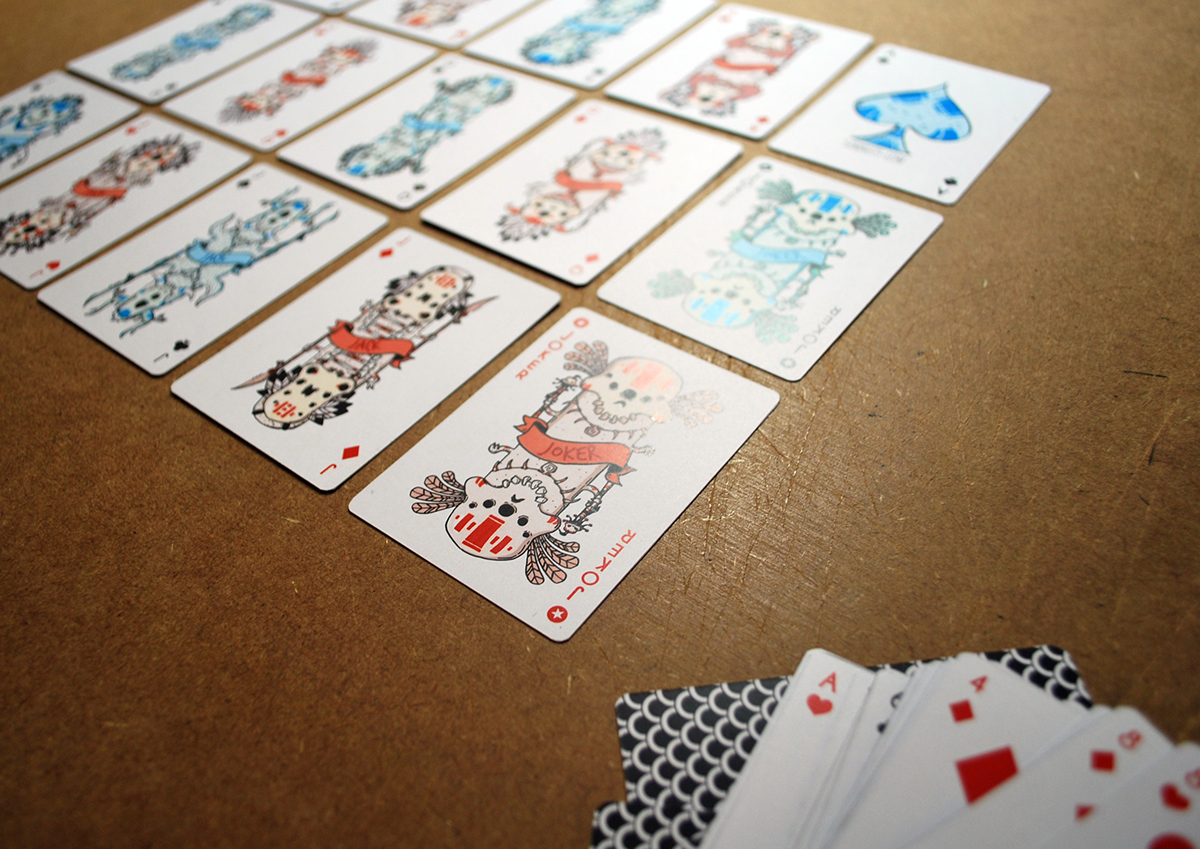 Custom Playing Cards prototype Poker handmade monster Samnuts