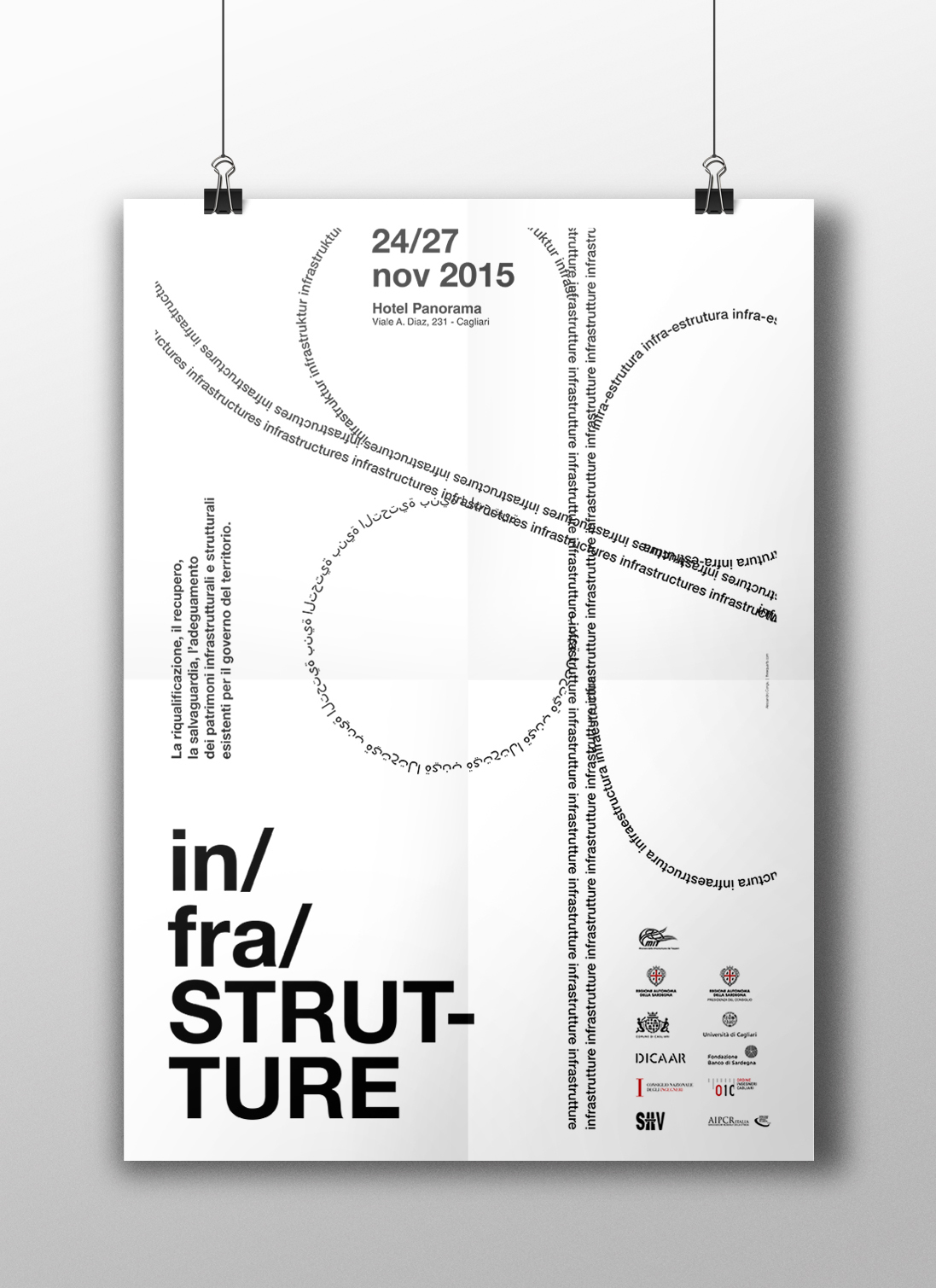 poster infrastructures swiss design helvetica Street