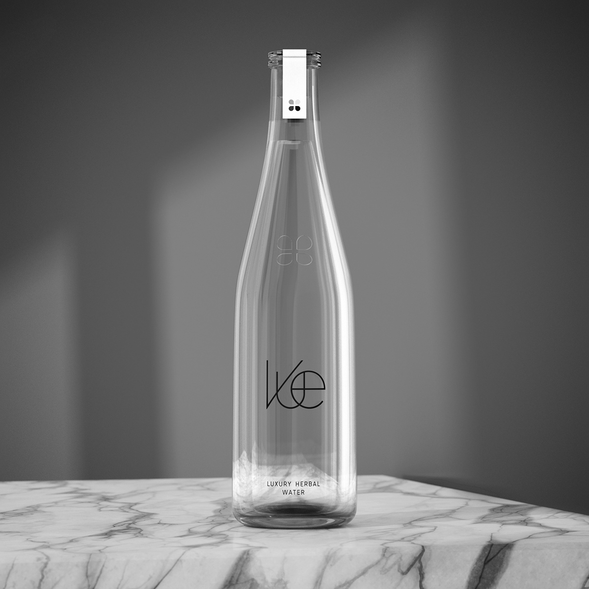 luxury water packaging Packaging bottle design glass Logo Design Logotype modern swiss design