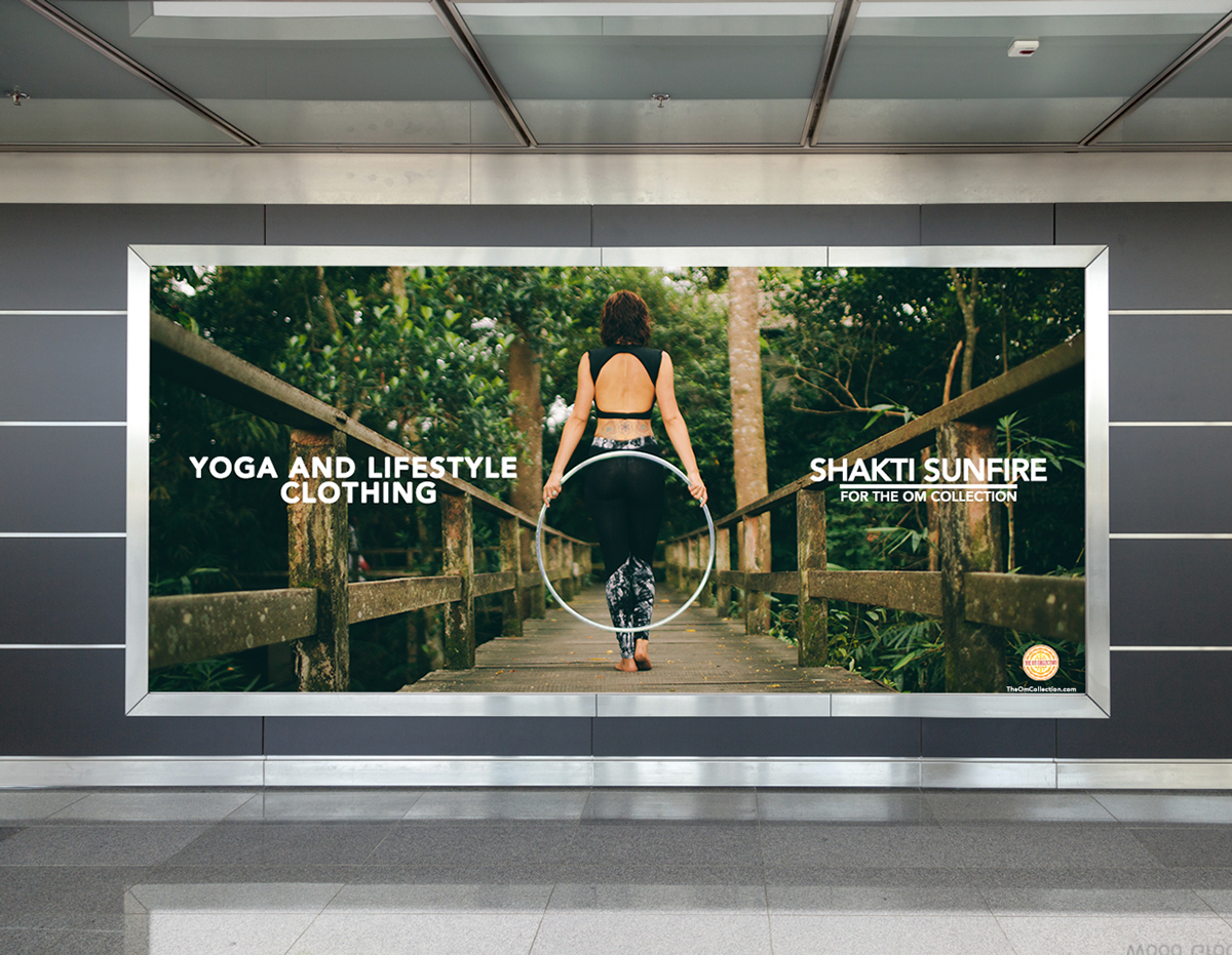 Adobe Portfolio Yoga Lifestyle brand Om direct to garmet