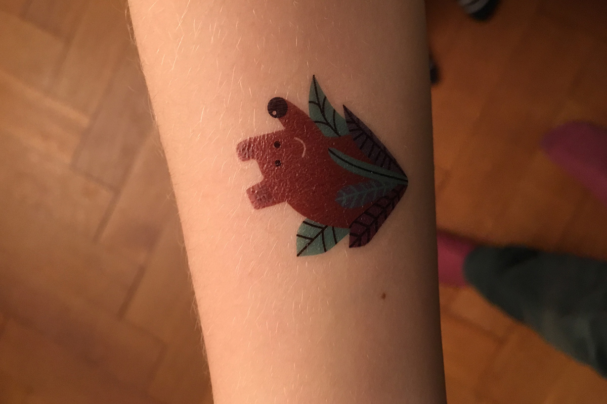tattoos children kids illustrations animals jamie aspinall Schnuppe