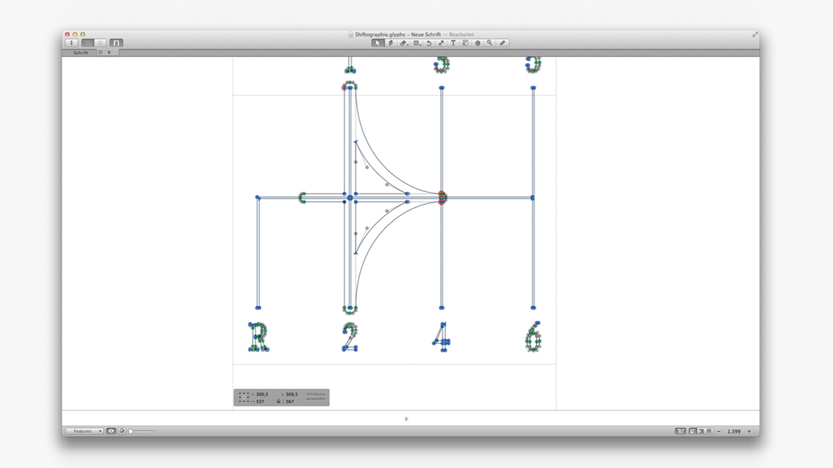 mercedes-benz Shiftography font Gear manual SHIFT