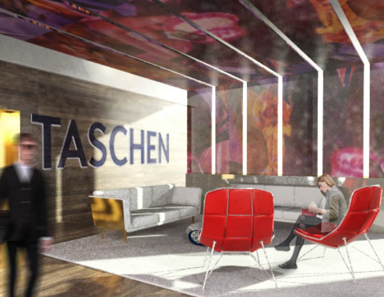 Office publishing company Benedikt TASCHEN way-finding Interior Photoshop
