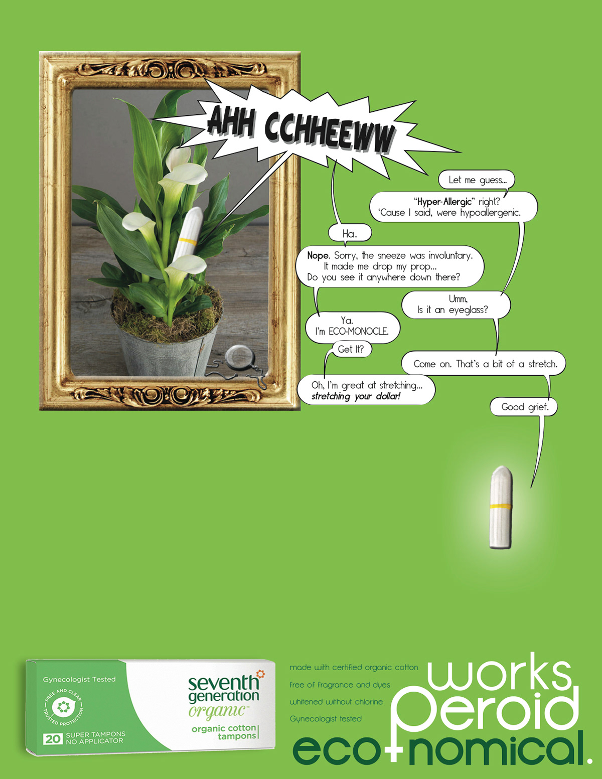 Victoria Hoey funny tampon creative ads long copy full page