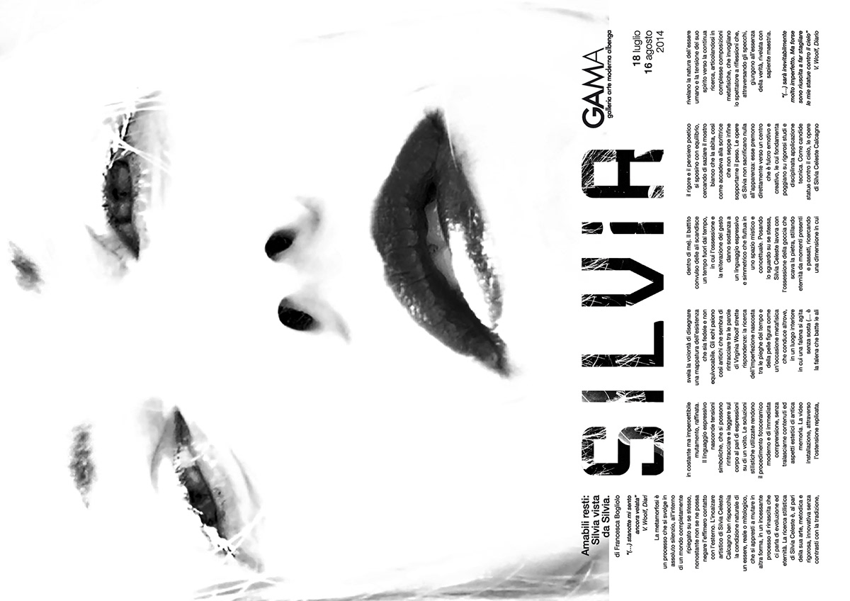 gama Silvia poster flyer depliant photo exhibition Exhibition  museum Art Gallery  Italy