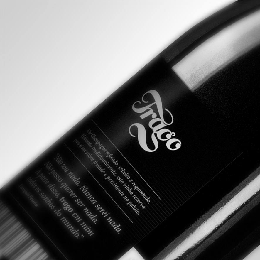 wine label wine Portugal black and white Champagne isaac rocha isaac dubliou google Enology