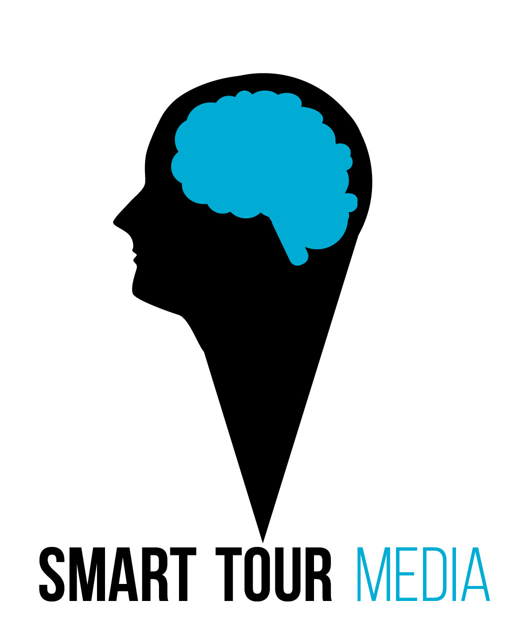 brain Smart tours media Lightbulb logo logos Logo Design icons brand human identity Promotional Identity Design design