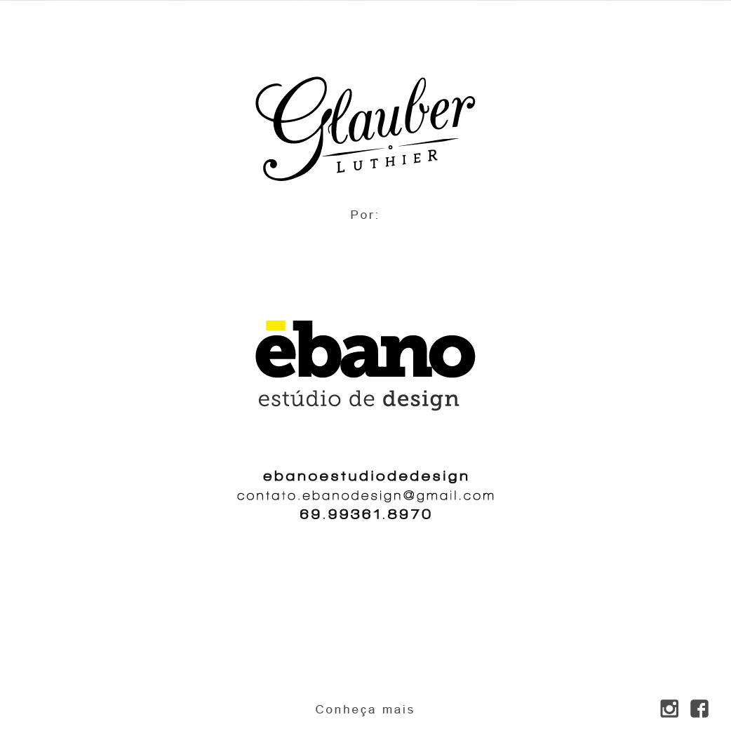 Lutherie lutheria luthier glauber Uber Logotipo logo music Ebano design