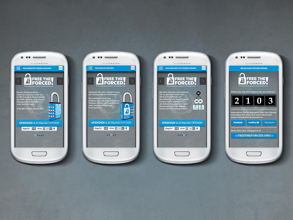 installation charity Mobile app United Nations free women Cannes lions Promotion
