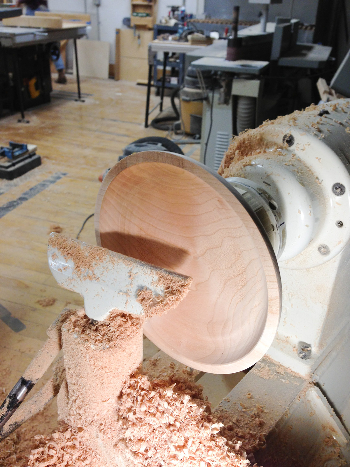 Cherry Bowl lathe woodworking risd