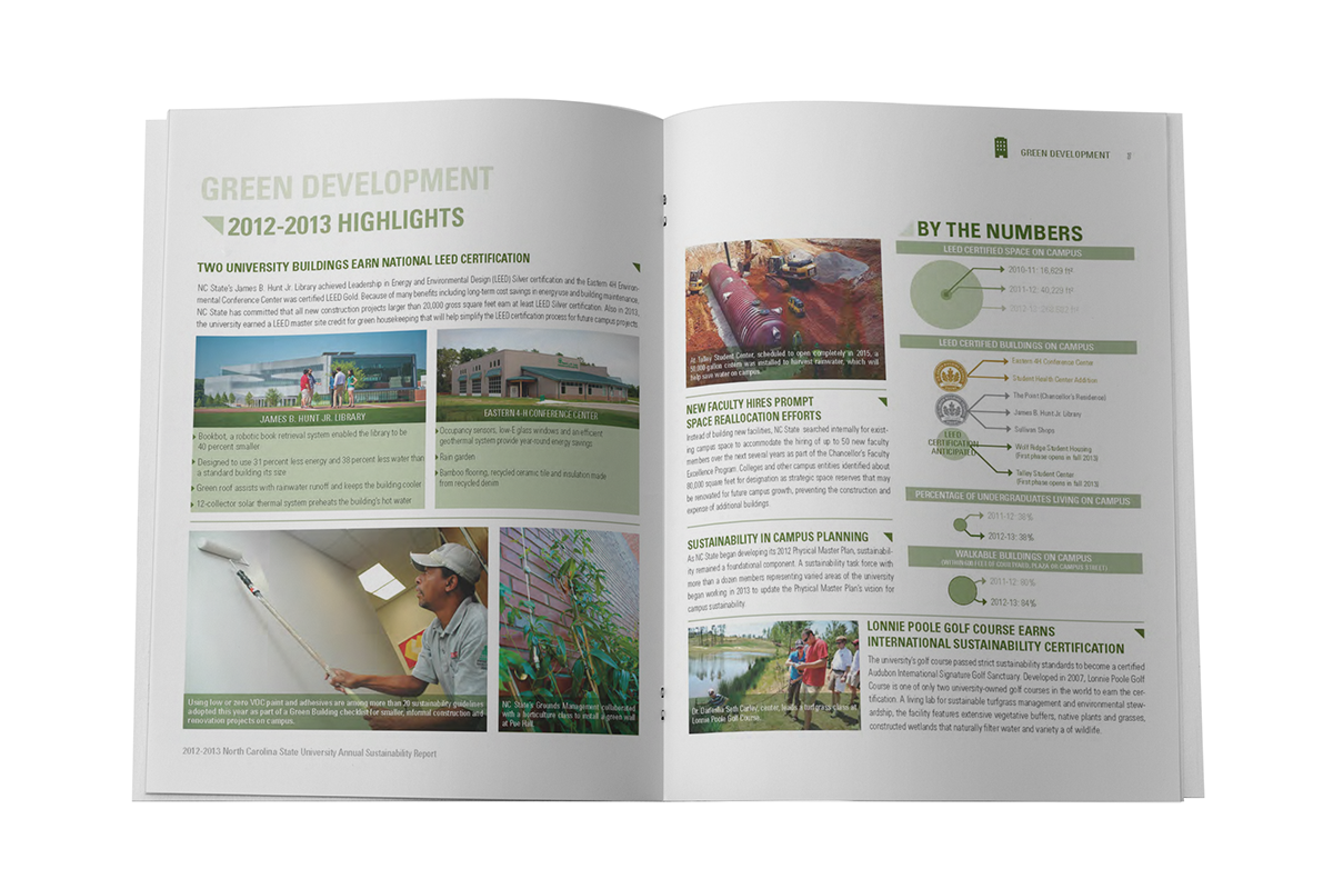 Sustainability annual report publication NC State University