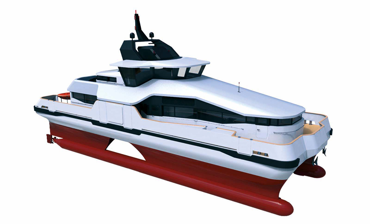 naval architecture passenger ferry ferry naval swath boat yacht design superyacht concept