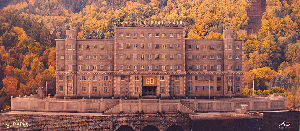 Grand Budapest hotel wes anderson Matte Painting look effects Miniature