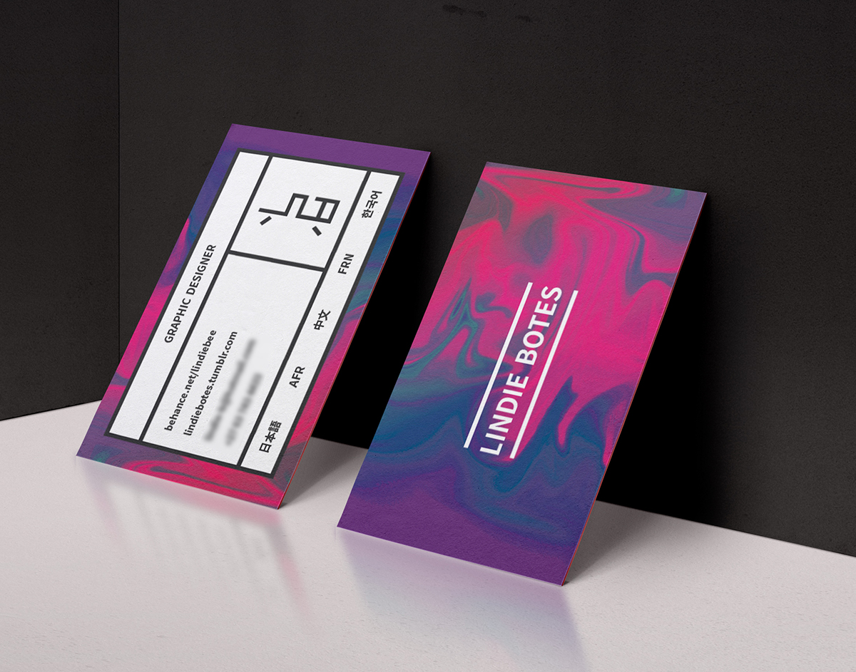 명함 베이퍼웨이브 vaporwave Post Internet Art tumblr Business Cards CI logo self branding ロゴ 名刺 colorful hologram simple minimal
