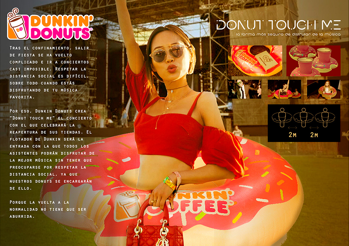concierto dunkin' donuts festival flotador