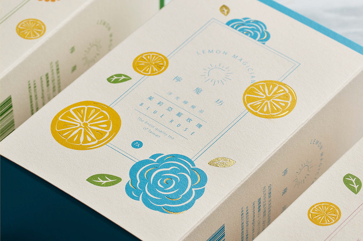design graphics lemon Packaging Printing tea