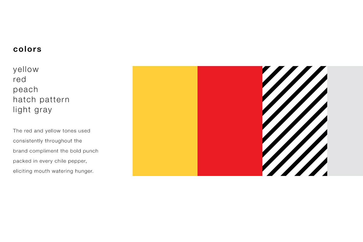 modern minimal resturant Mexican yellow colorful bold identity chile adobeawards