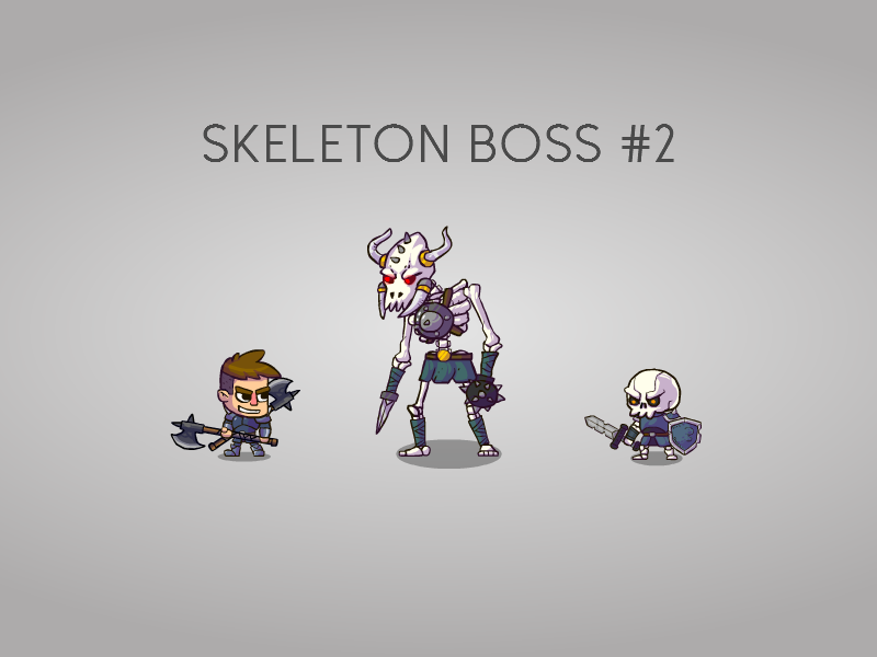 game Character game_art skeleton zombie Hero boss concept