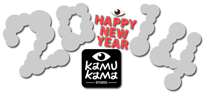happy new year 201 hny2014 kamukamastudio Character