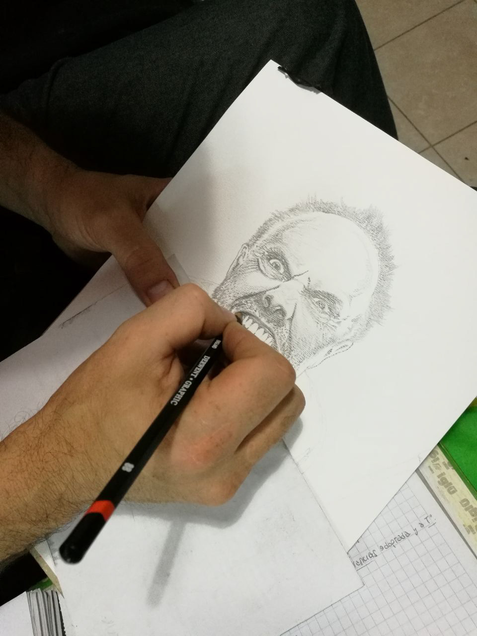 Metallica lars ulrich artwork Drawing  art pencil draw portrait fanart painting  