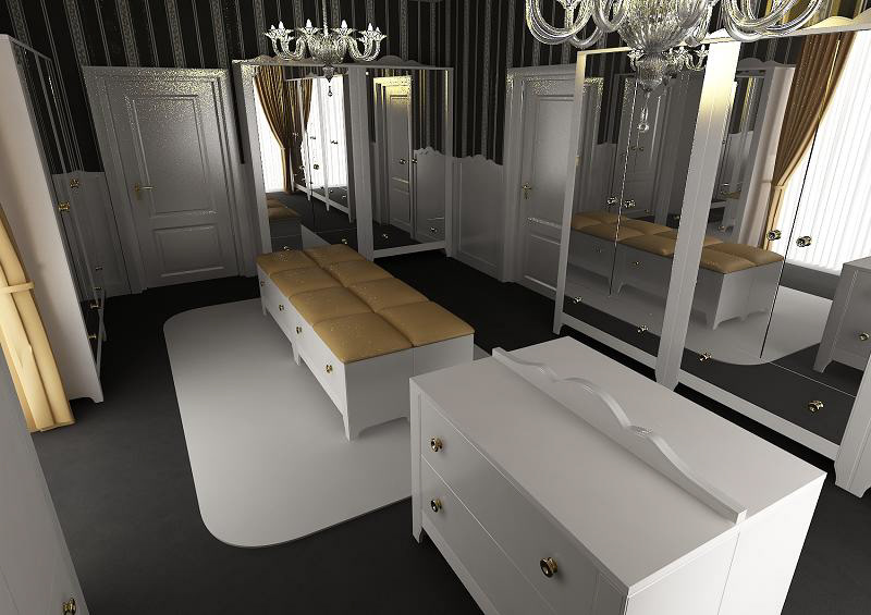 Neo Classical baroque living room bed room bathroom kitchen