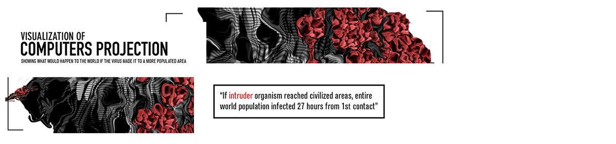 poster information design horror advertisement the thing John Carpenter monster virus pratt infographic alex jefferson