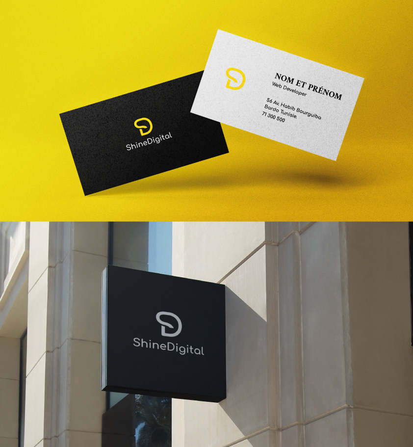 brand identity business card color Conception design digital logo typography   ds logo branding 
