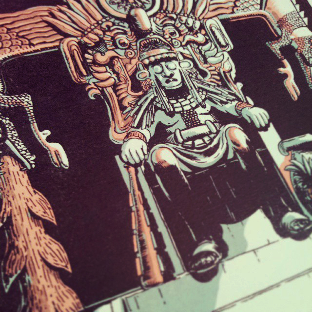 Adobe Portfolio Zuma Moctezuma aztec king cortes cortez mesoamerica tlatoani Montezuma Sequential Art comic cartoon