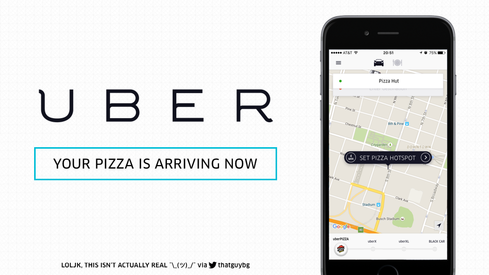 Uber taxi Pizza delivery funny