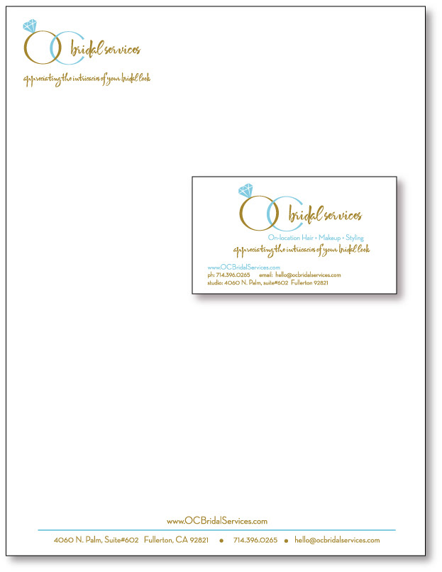 OC Bridal  wedding services logo marketing  